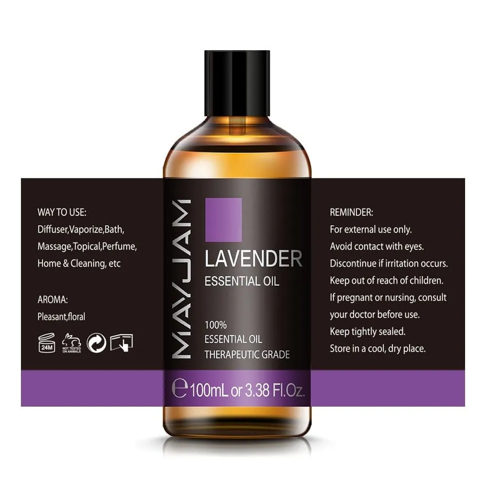 100ml Lavender Essential Oil Pure Natural Essential Oils for Help Sleeping
