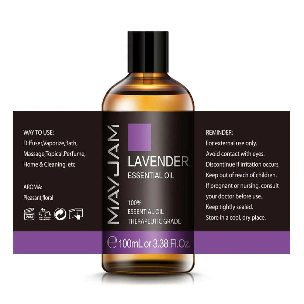 100ml Lavender Essential Oil Pure Natural Essential Oils for Help Sleeping