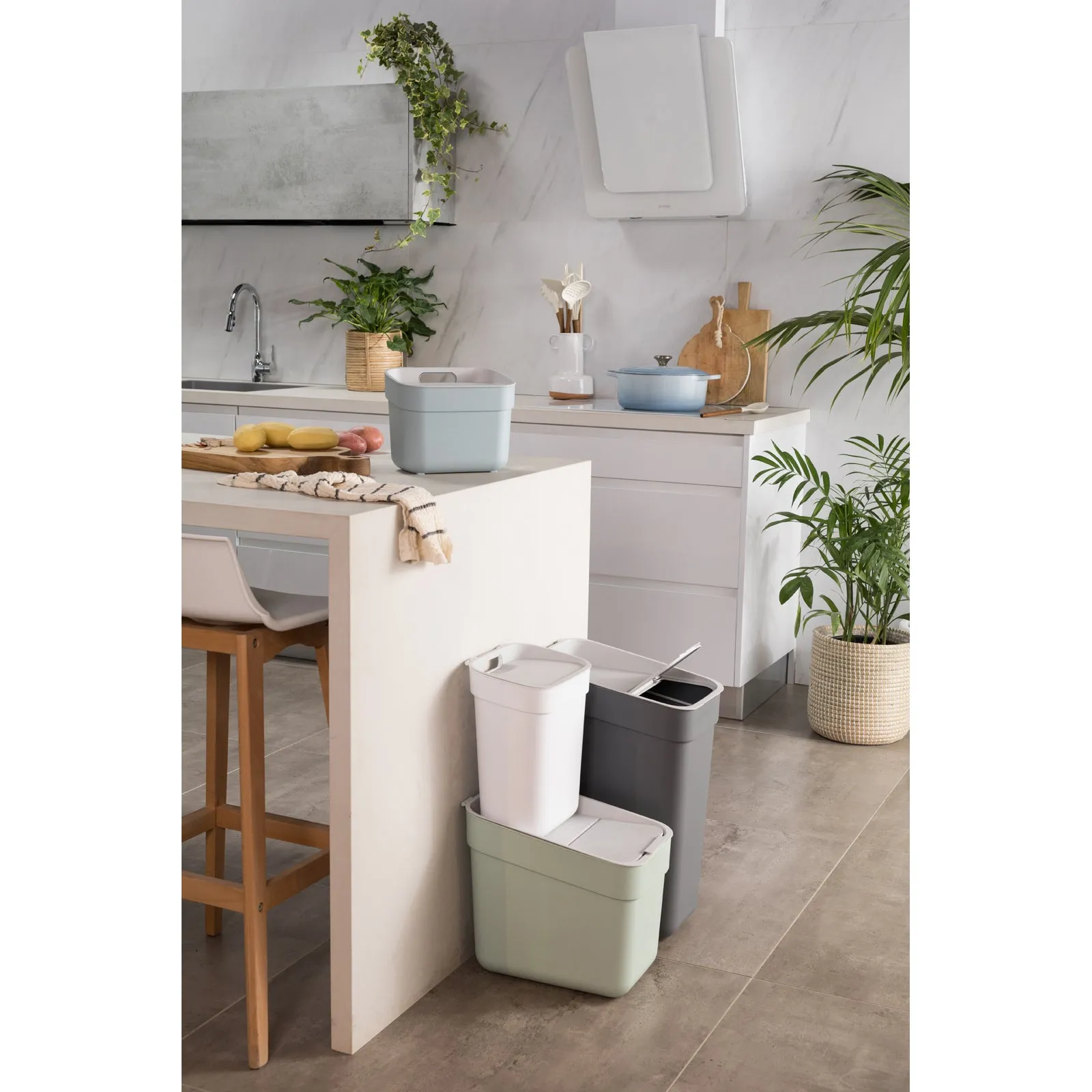 20L Ready to Collect Waste Separation Bin - Green