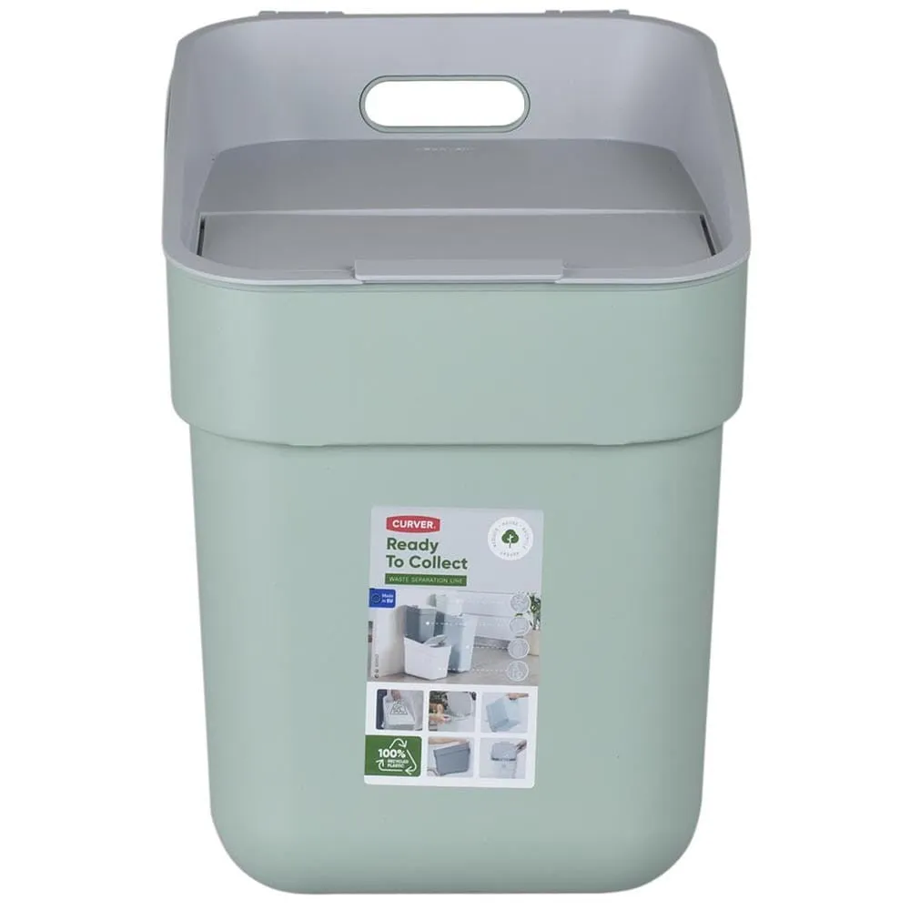 20L Ready to Collect Waste Separation Bin - Green