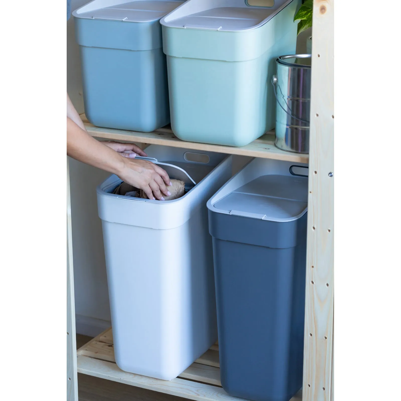 20L Ready to Collect Waste Separation Bin - Green