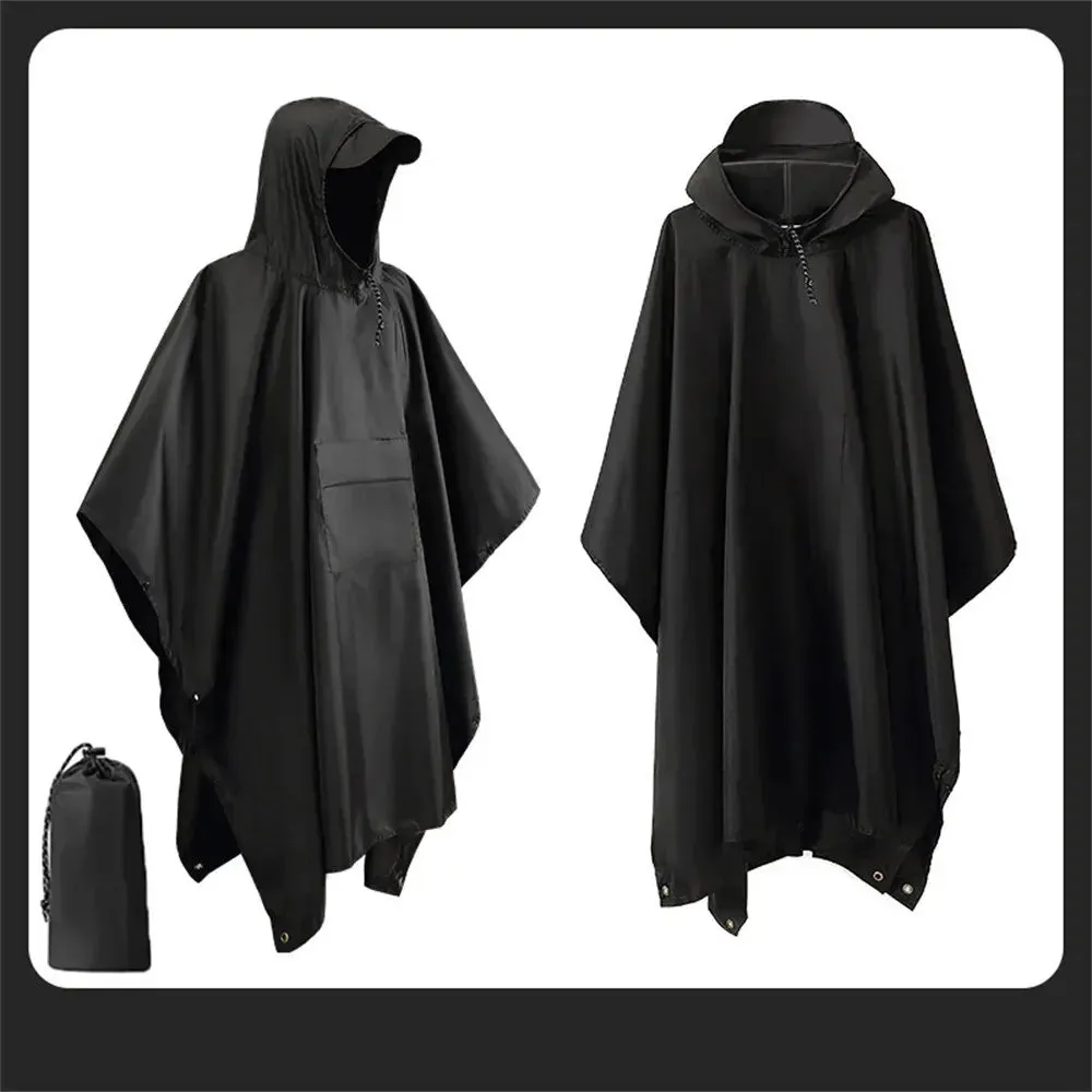 3 in 1 Waterproof Rain Poncho for Outdoor Activities