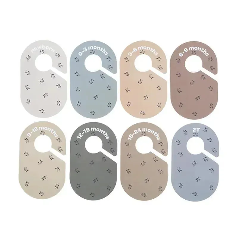 3 Sprouts - Baby and Toddler Hanger Closet Dividers, Set of 8, Blueberry