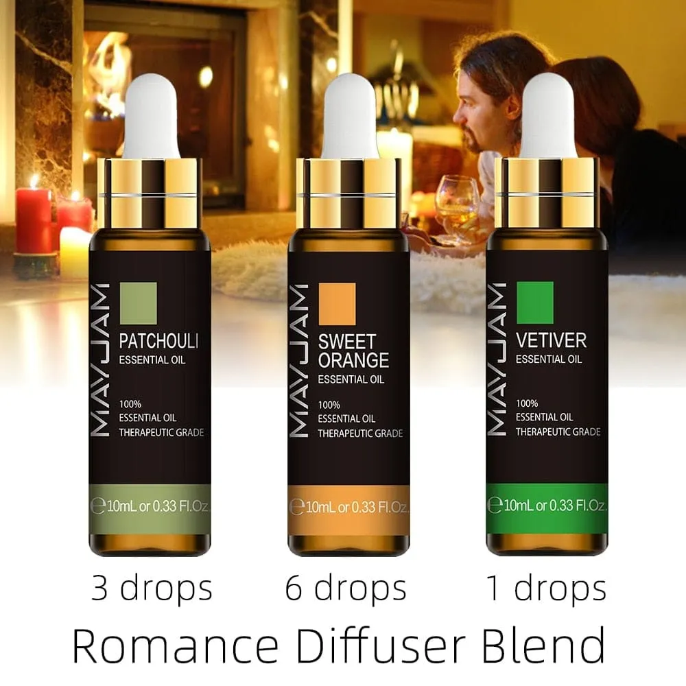 3pcs 10ml Essential Oils Set Humidifier Diffuser Oil Lavender Sandalwood Ylang