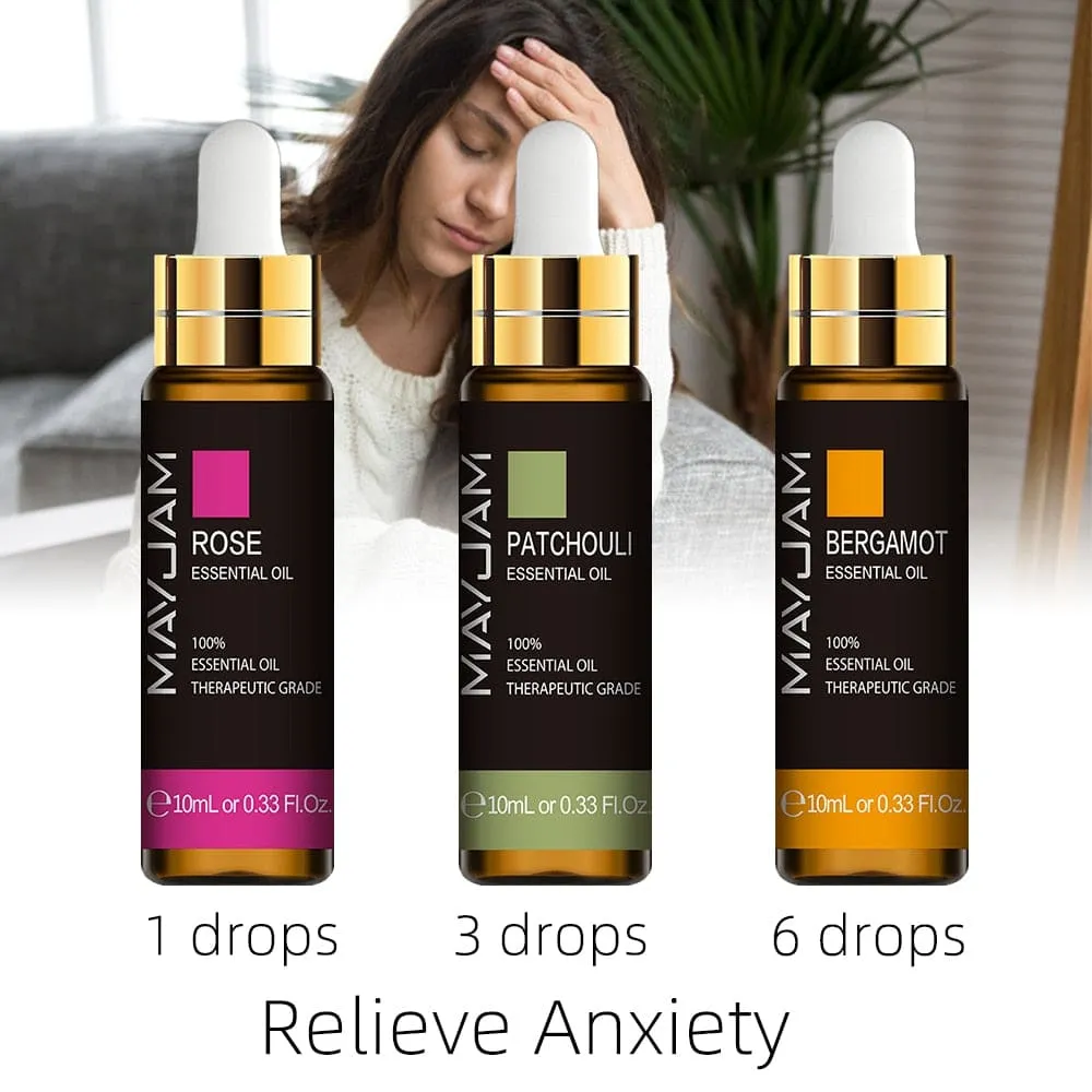 3pcs 10ml Essential Oils Set Humidifier Diffuser Oil Lavender Sandalwood Ylang