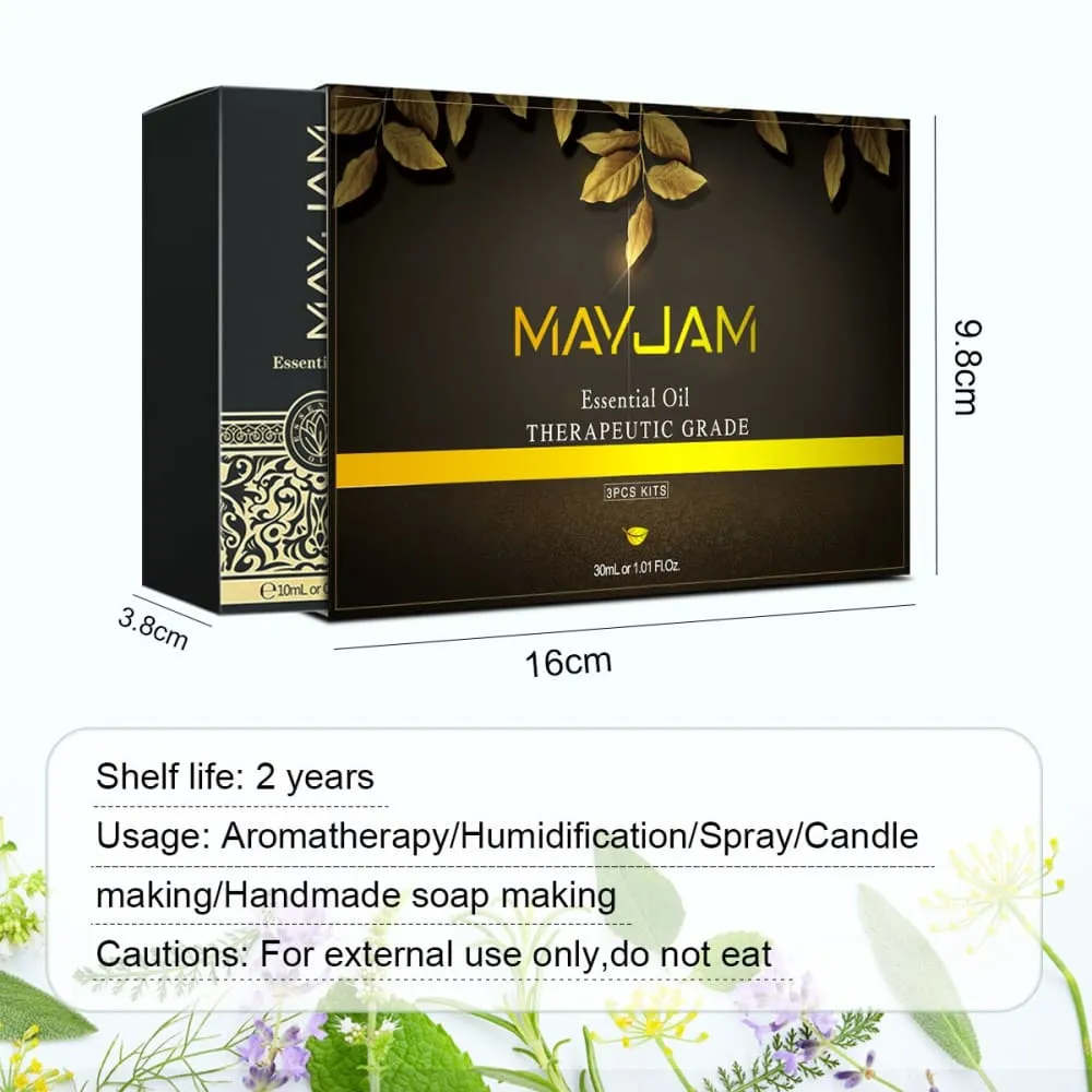 3pcs Essential Oils for Candle Making 30ml Massage Oil Pure Natural