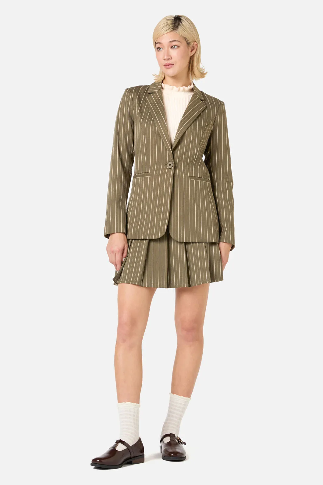 Abby Pinstripe Jacket