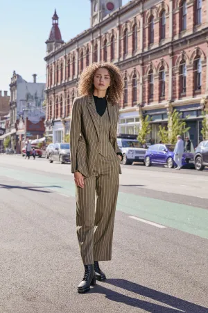 Abby Pinstripe Jacket