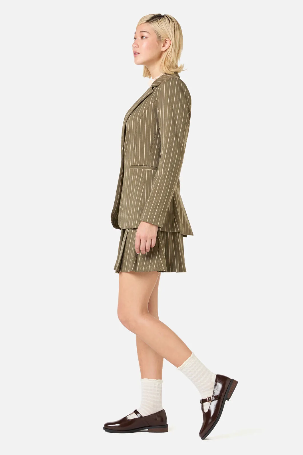 Abby Pinstripe Jacket