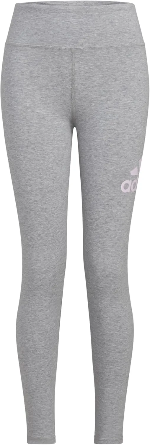 adidas Girls' Essential Sportswear Logo Fitted Legging