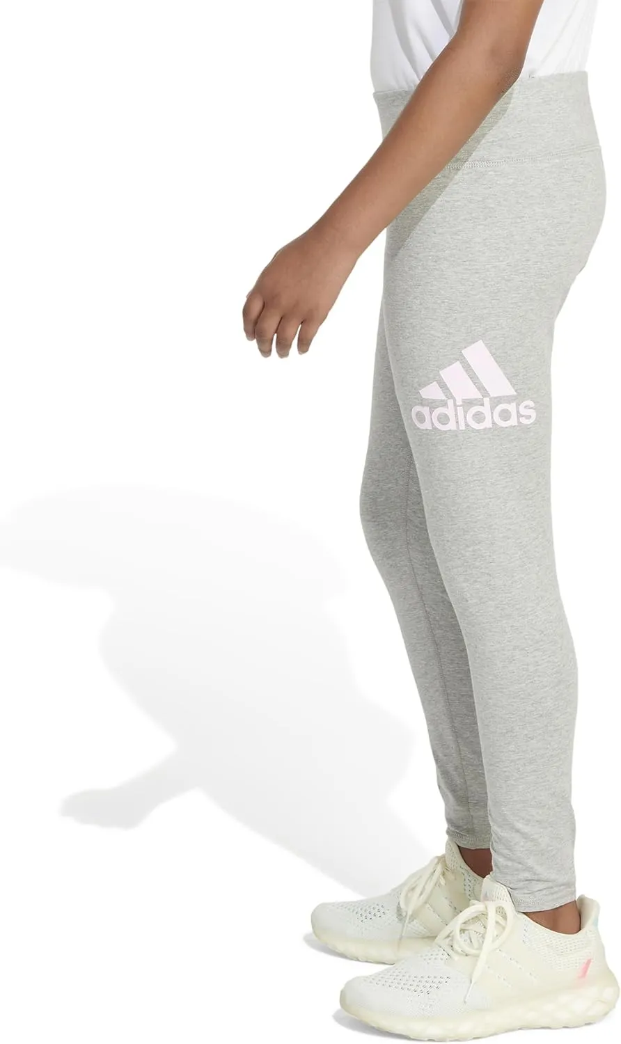 adidas Girls' Essential Sportswear Logo Fitted Legging