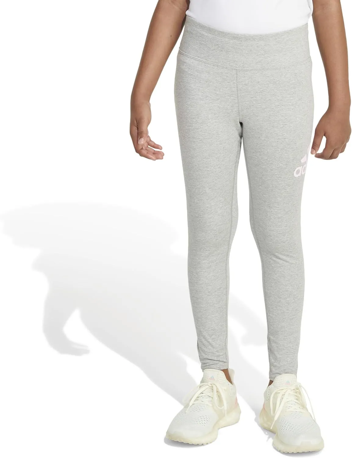 adidas Girls' Essential Sportswear Logo Fitted Legging