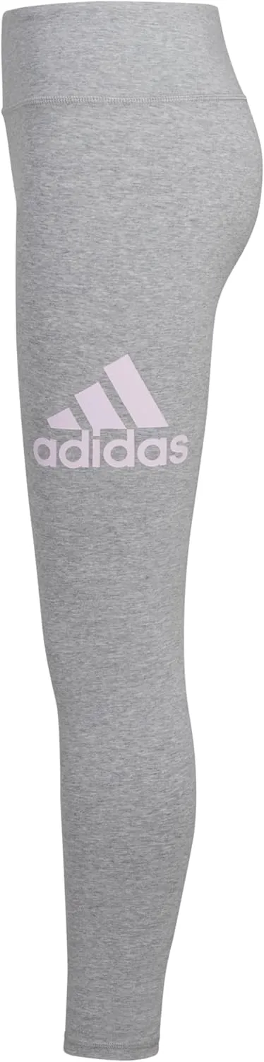 adidas Girls' Essential Sportswear Logo Fitted Legging