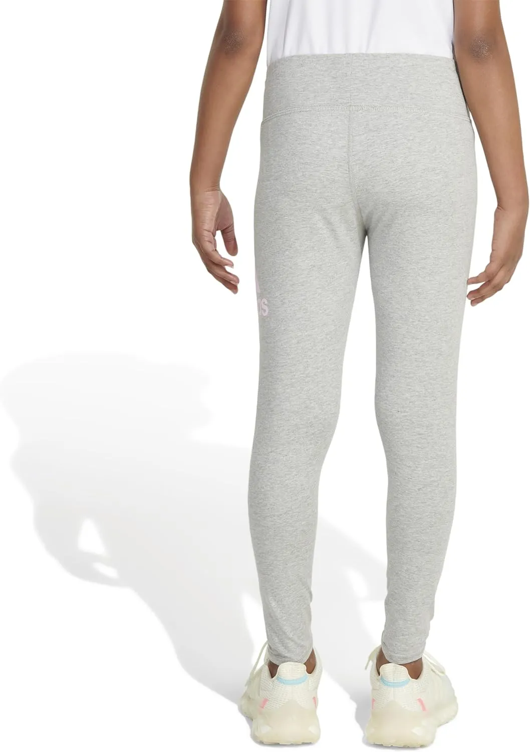 adidas Girls' Essential Sportswear Logo Fitted Legging