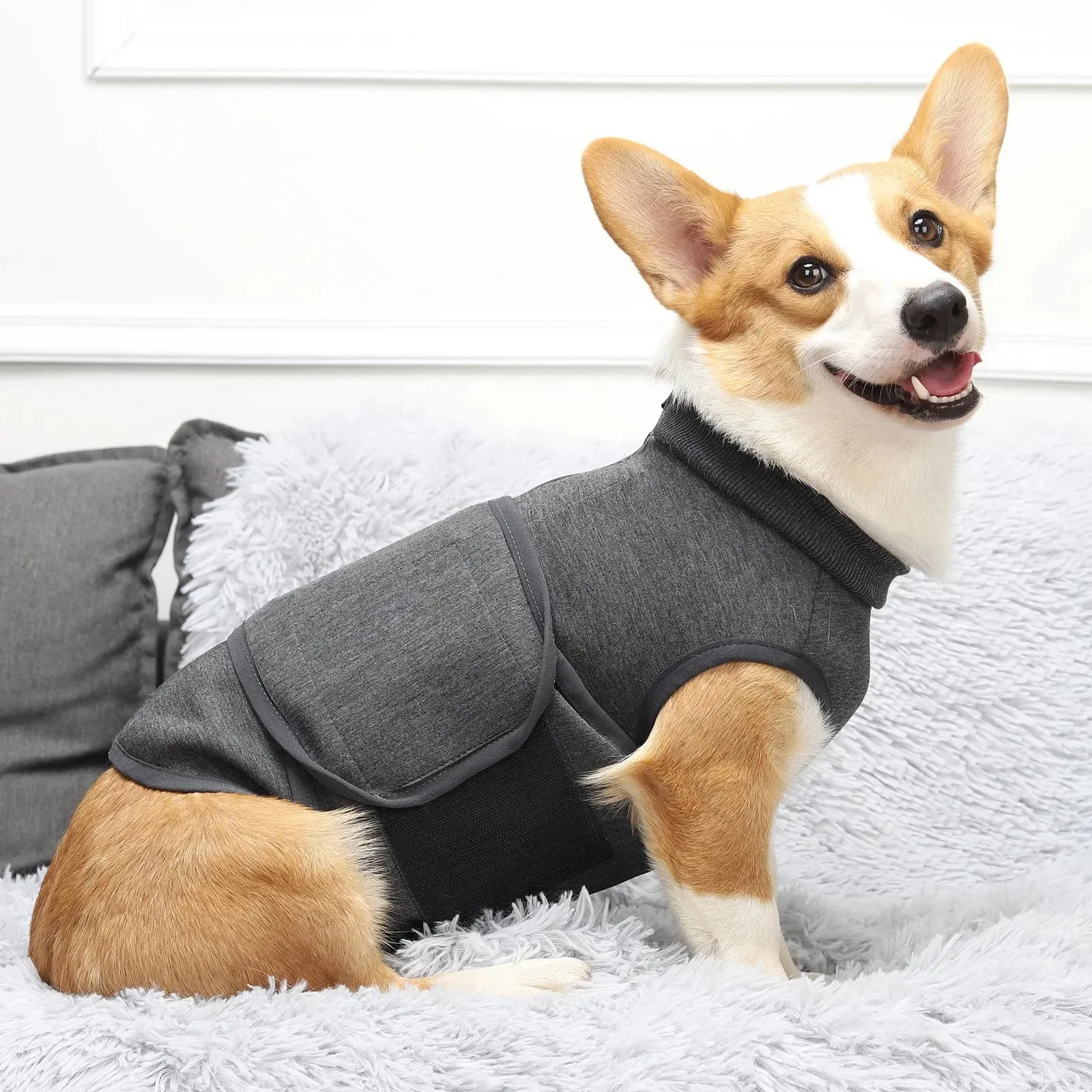 Adjustable Pet Anxiety Jacket for Calming Relief
