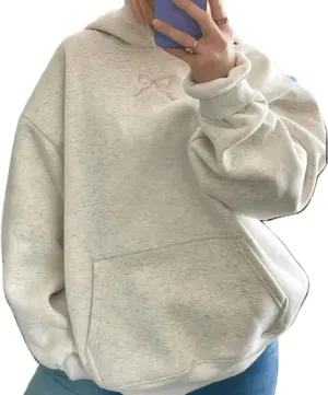 Argeousgor Women Y2k Graphic Print Hoodies Teen Girls Pullover Sweatshirt Long Sleeve Crewneck Aesthetic Loose Fit Top