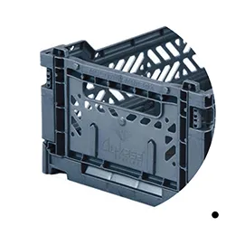 Aykasa Decorative Blue Folding Crate- Medium