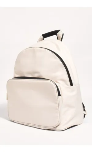 Backpack Nylon Webbing Cream-Black