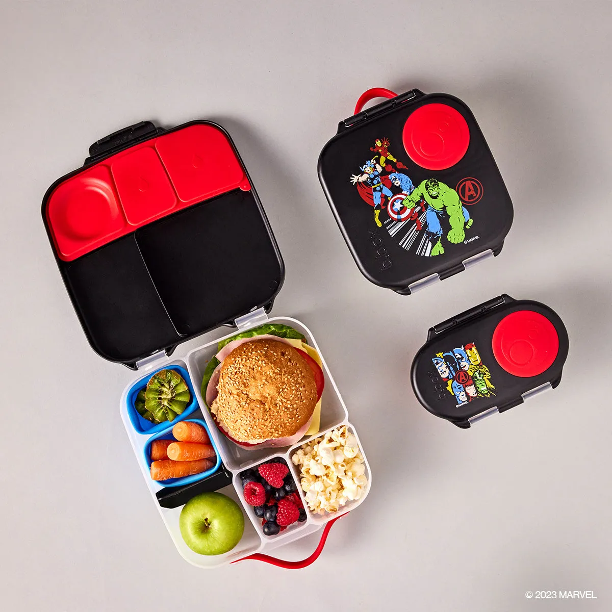 b.box x Marvel Avengers 2 Compartment Snackbox