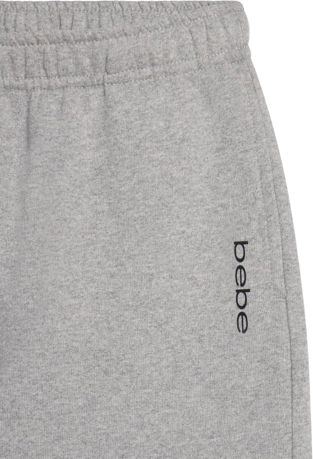 bebe Girls Wide Leg Sweatpants, French Terry Sweatpants with Pockets, Baggy Pants for Girls