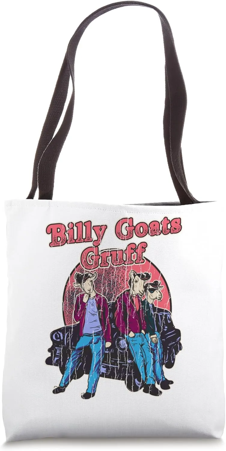 Billy Goats Gruff Unique Retro Vintage Goat Lover Tote Bag