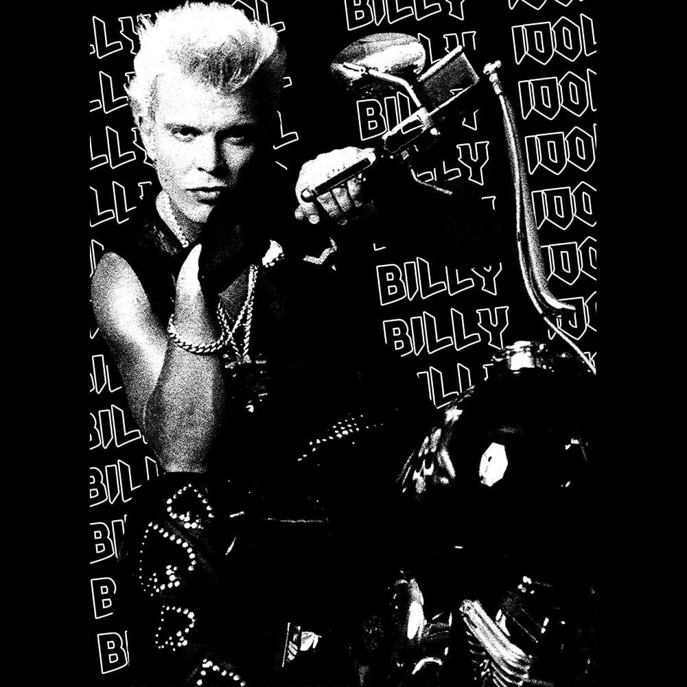 Billy Idol T Shirt Motorcycle Photo Womens Sleeveless Muscle Tank Top 80s Music Womens Summer Tops