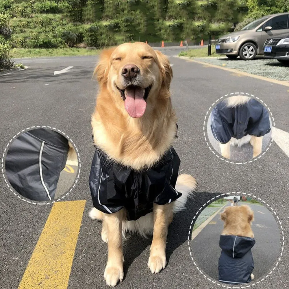 Breathable Reflective Raincoat for Dogs
