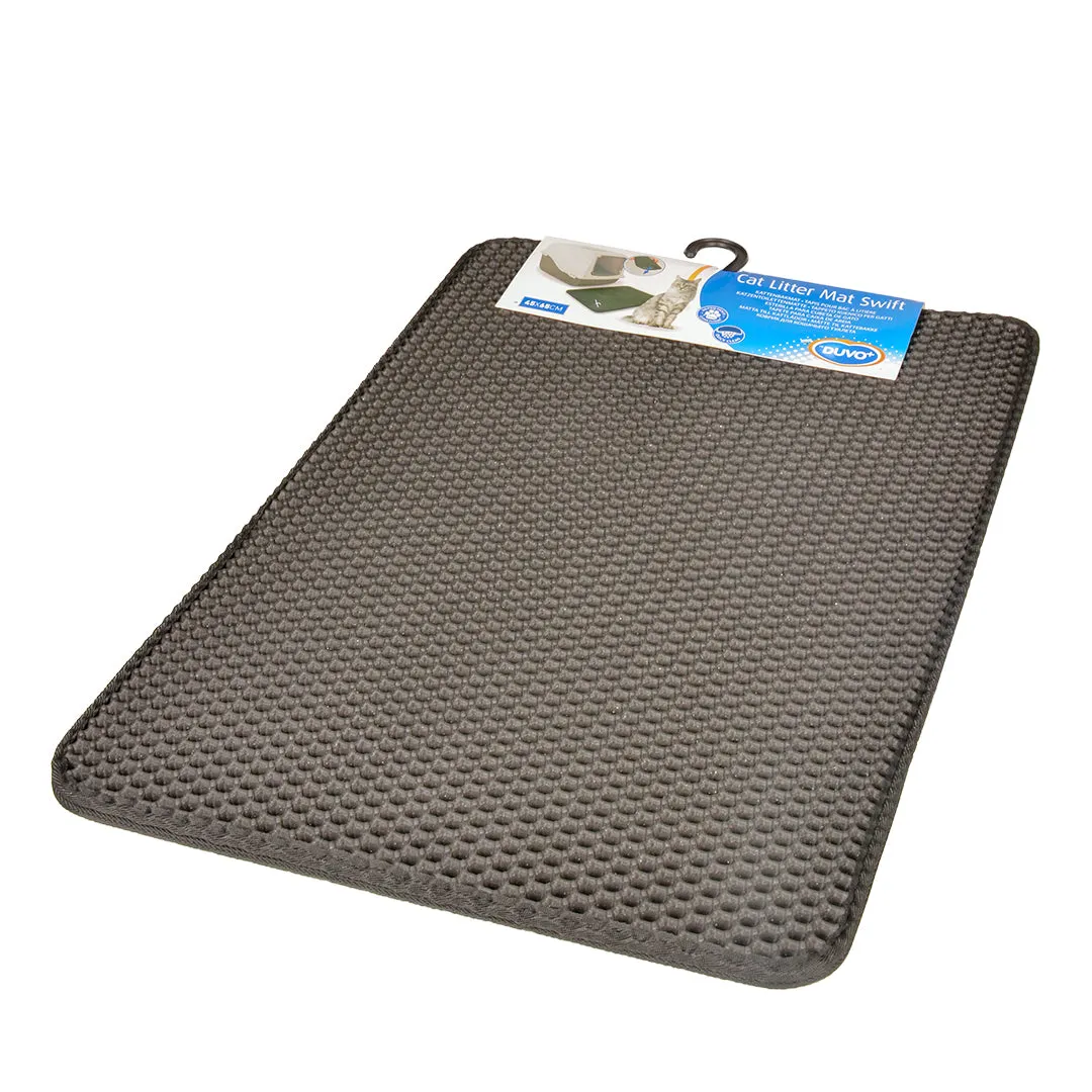 CAT LITTER MAT SWIFT BLACK