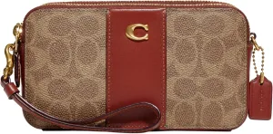 Coach Color-Block Coated Canvas Signature Kira Crossbody
