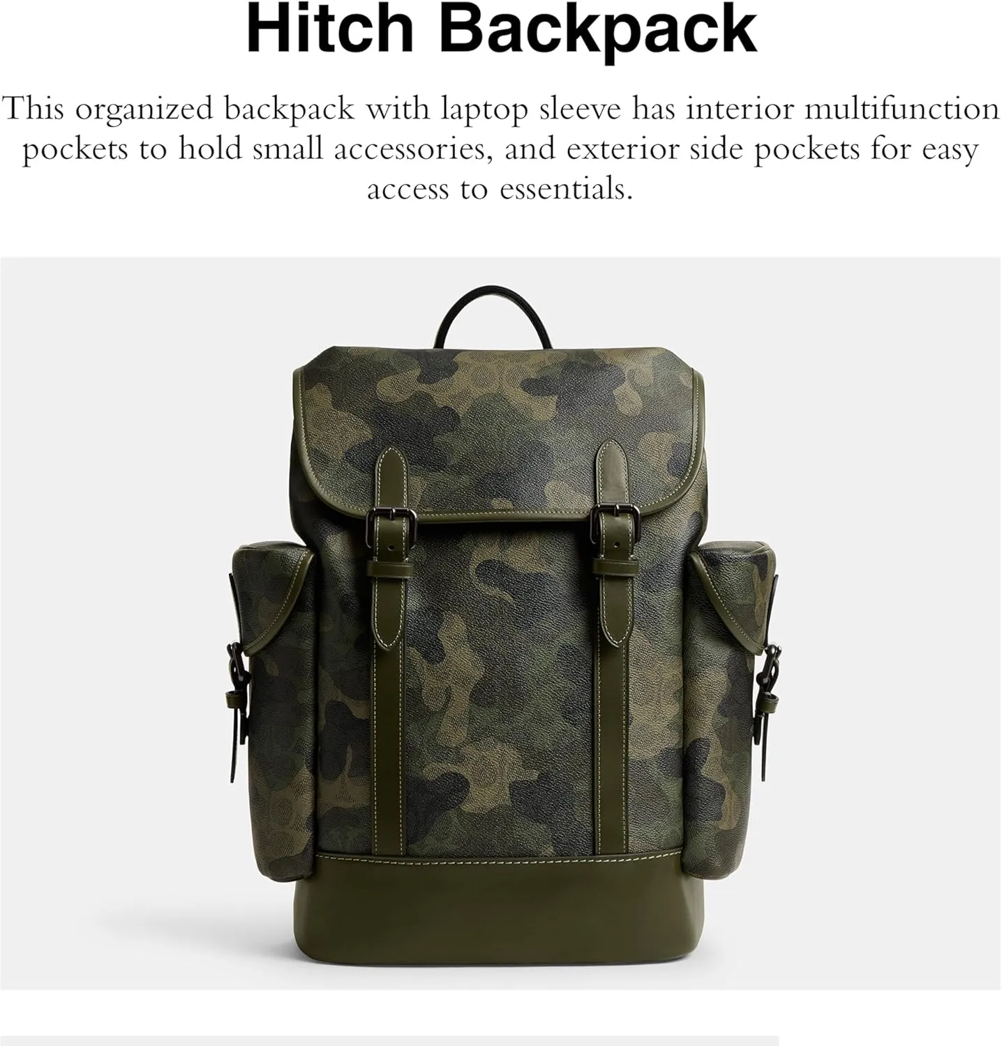 Coach Men's Hitch Backpack in Signature Camo, One Size