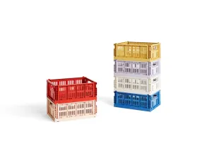 Colour Crate - Collapsible | Medium | Various Colours | 100% Recycled Plastic | by HAY