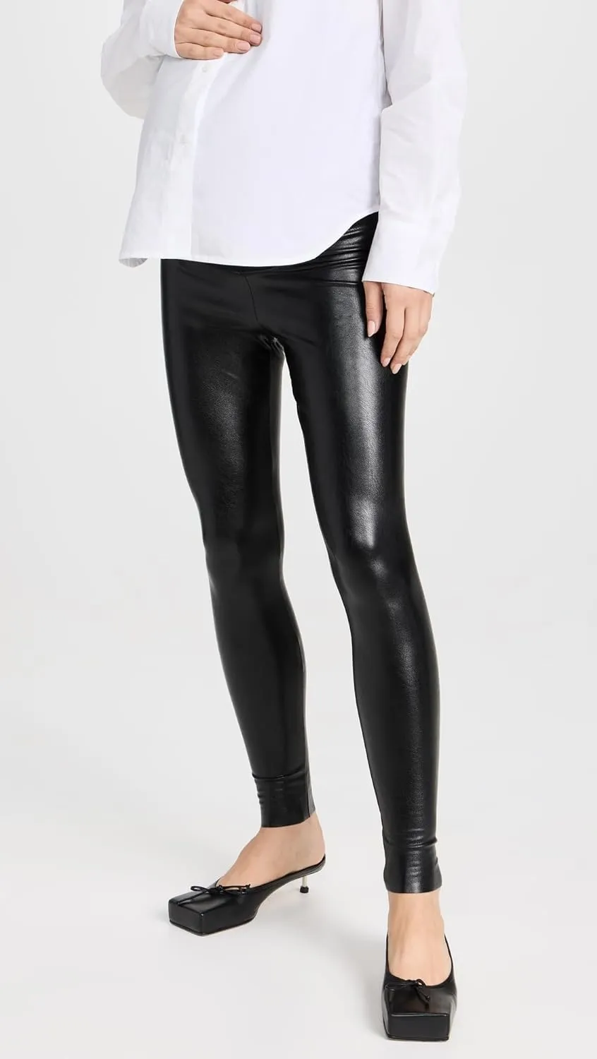 commando Women's Faux Leather Maternity Legging
