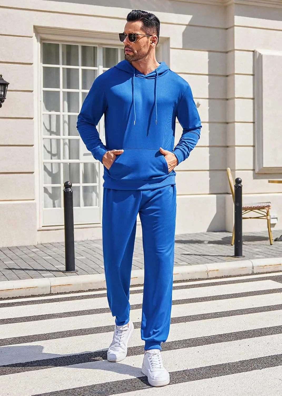 COOFANDY Sweatsuits for Men 2 Piece Tracksuit Casual Athletic Jogging Suit Hooded Set