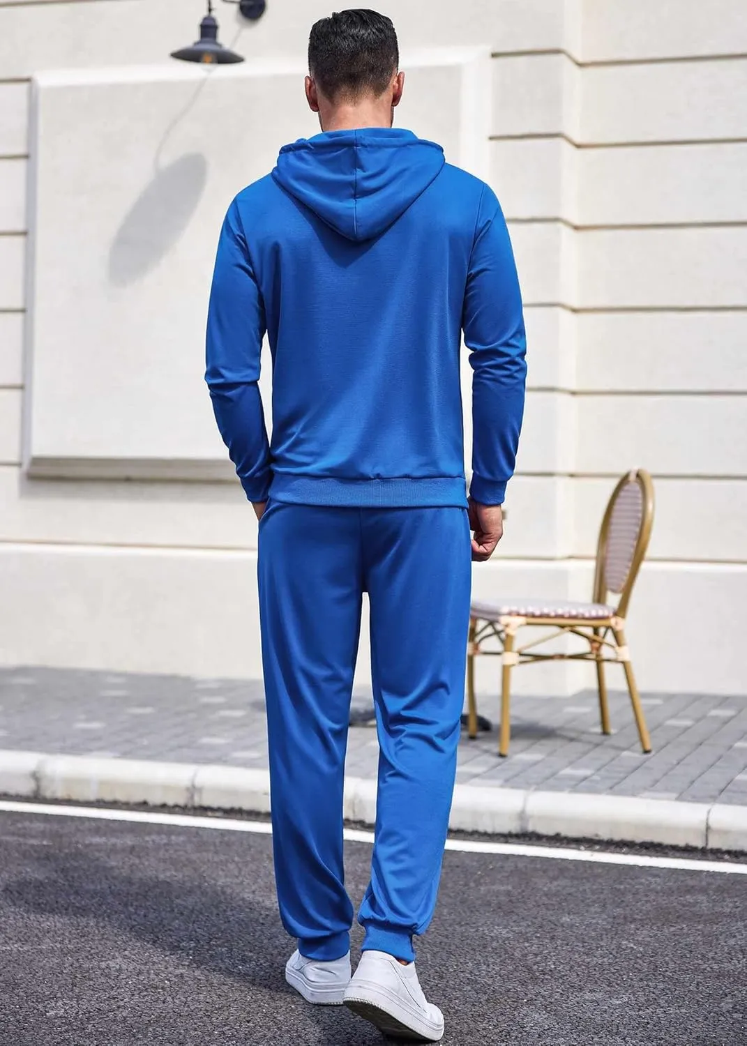 COOFANDY Sweatsuits for Men 2 Piece Tracksuit Casual Athletic Jogging Suit Hooded Set