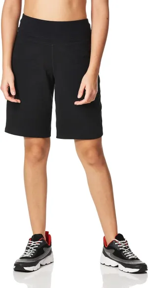 Danskin Women's Essential Wide Waistband Bermuda Short