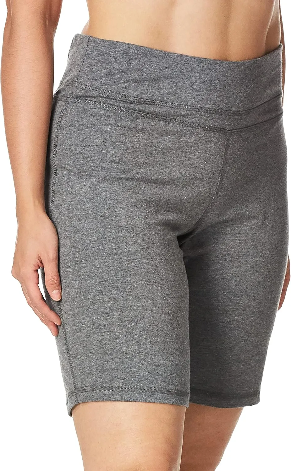 Danskin Women's Essential Wide Waistband Bermuda Short
