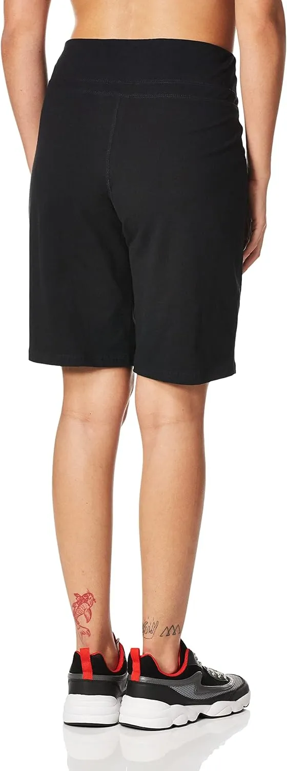 Danskin Women's Essential Wide Waistband Bermuda Short