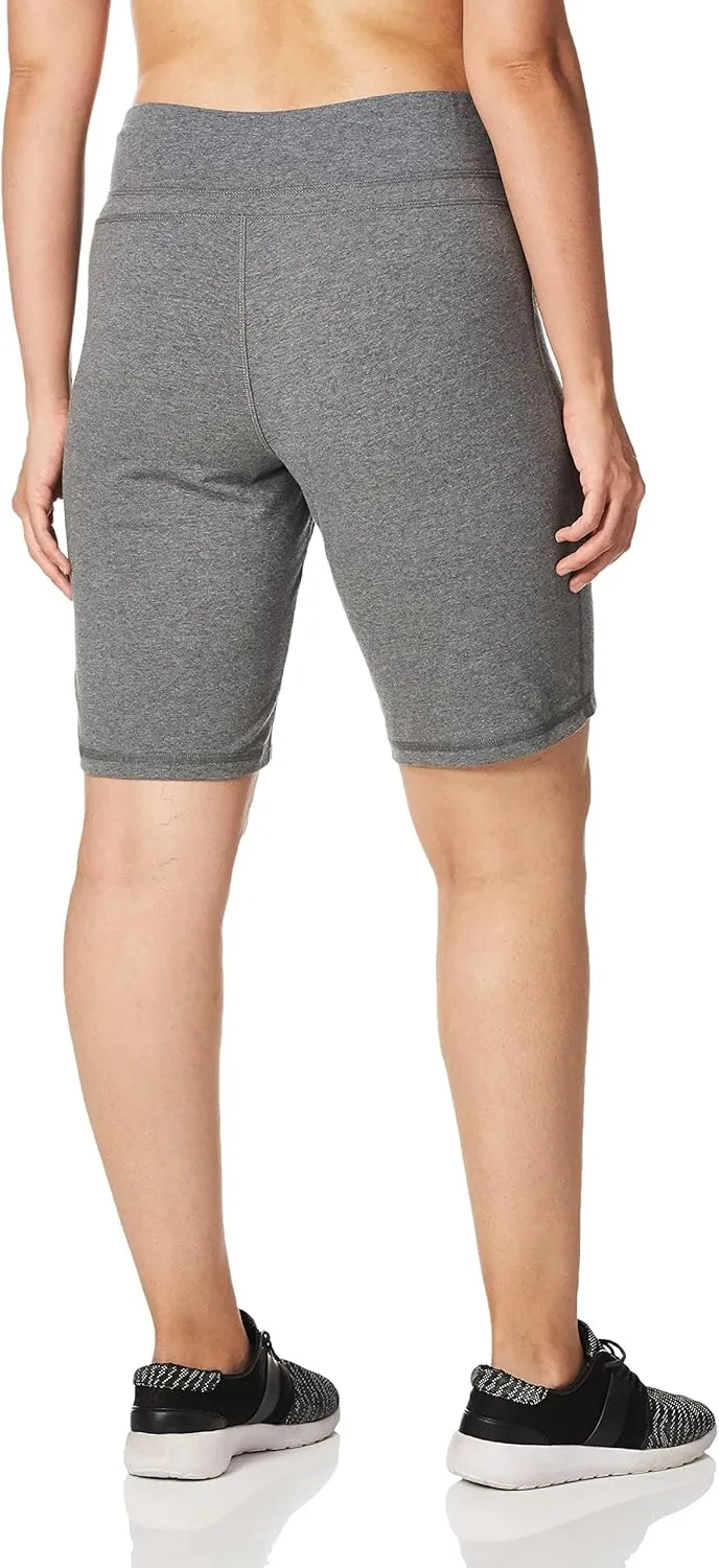 Danskin Women's Essential Wide Waistband Bermuda Short