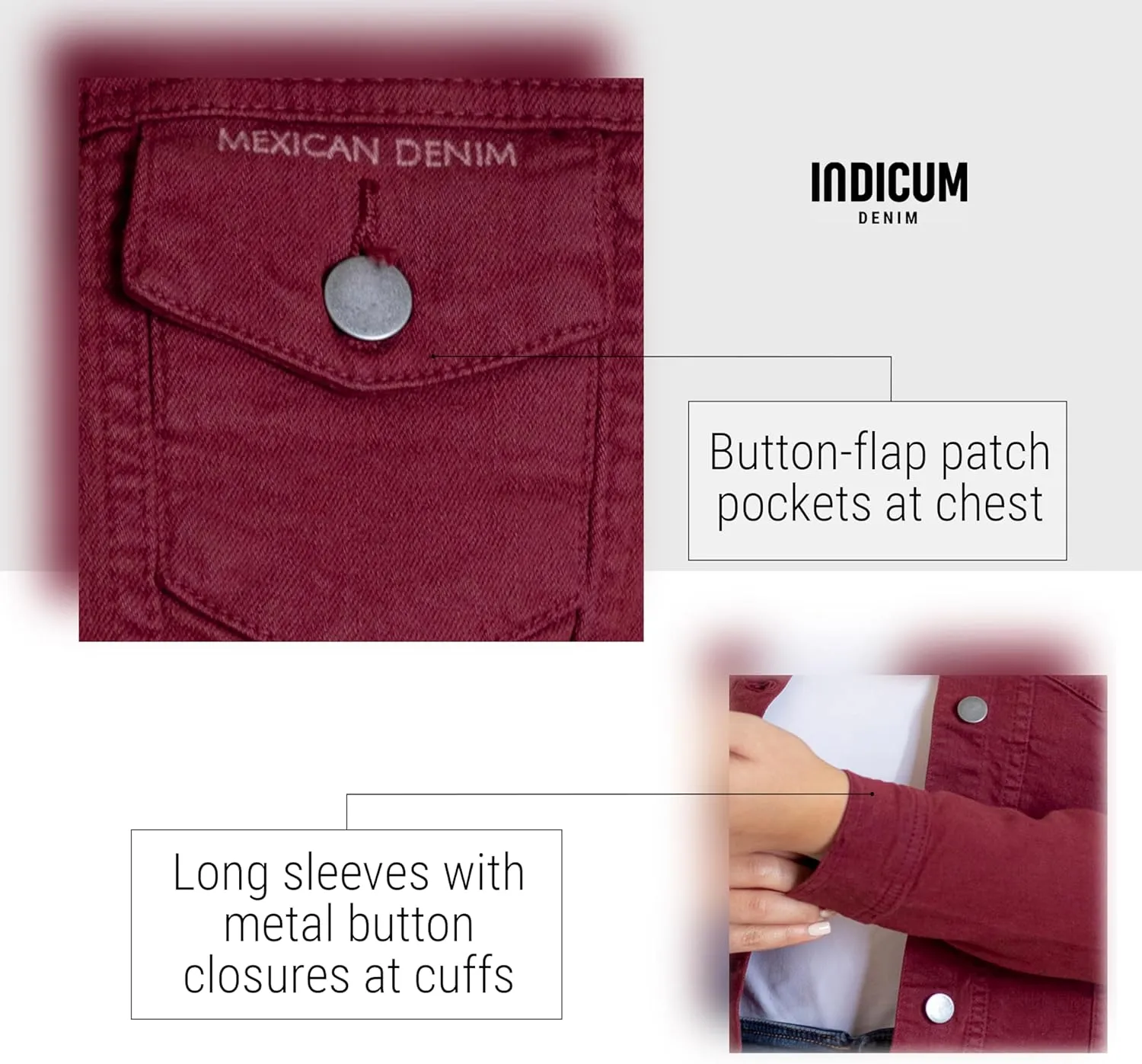 Denim Color Jacket For Women | Slim Fit 100% Cotton Jackets | Womens Fashion Clothes Trendy Spring 2024