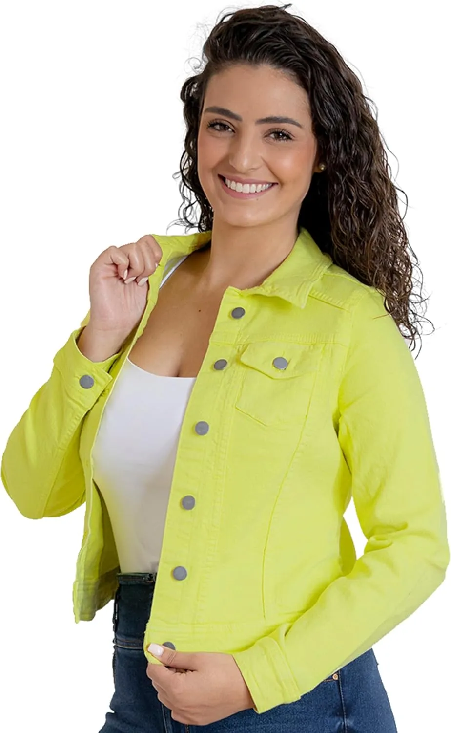 Denim Color Jacket For Women | Slim Fit 100% Cotton Jackets | Womens Fashion Clothes Trendy Spring 2024