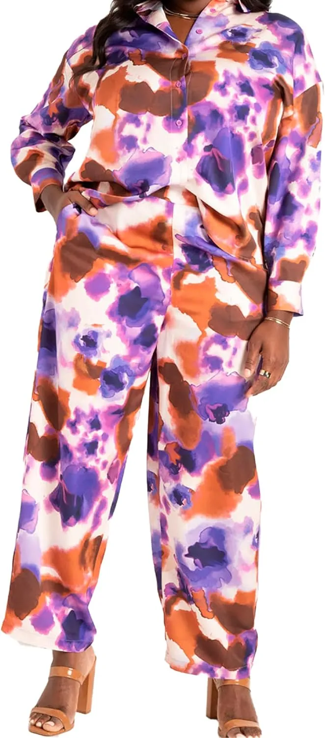 ellos Plus Size Long Button Front Cardigan