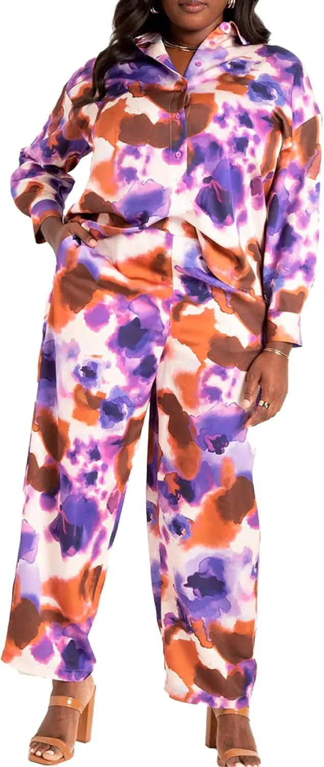 ellos Plus Size Long Button Front Cardigan