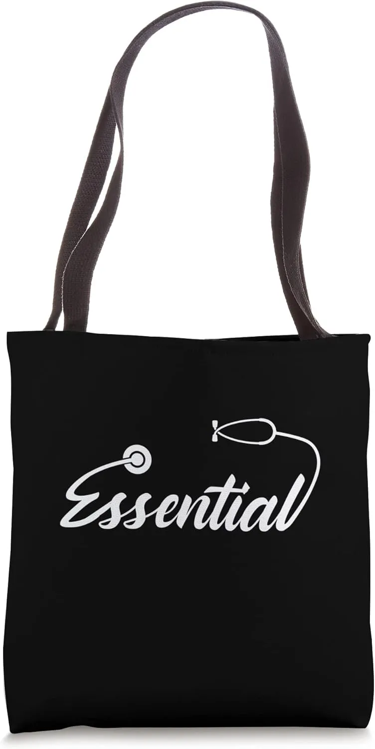 Essential Doctor with Stethoscope Tote Bag
