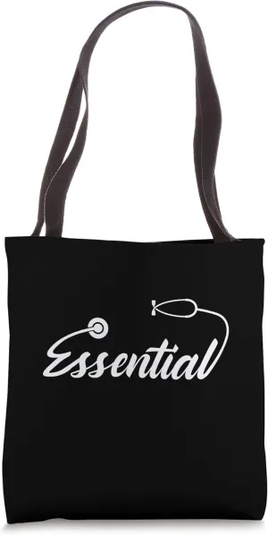 Essential Doctor with Stethoscope Tote Bag