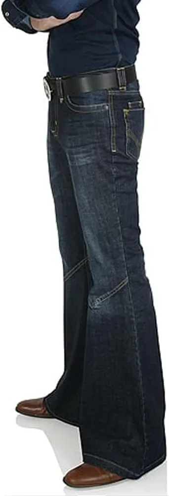 EVEDESIGN 70s Outfits Bell Bottom Pants for Men,Mens Bell Bottom Jeans Flared Jeans