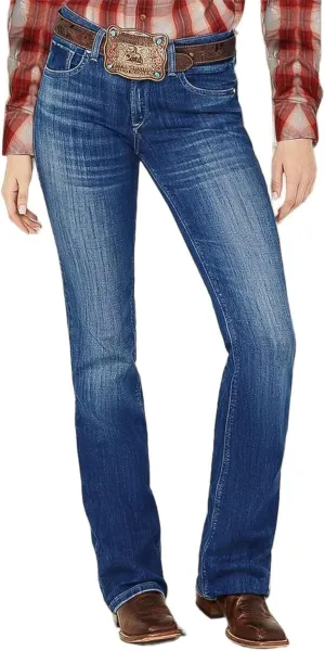 Flamingals Butt Lifting Straight Jeans Mid Waist Vintage Curvy Tummy Control Trendy Denim Jeans