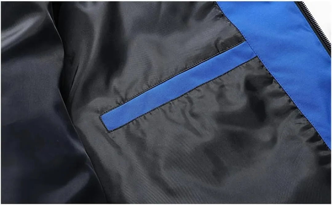 Fnfmrfmr Men Solid Stand Collar Puffer Jackets Long Sleeve Zipper Warm Cotton Padded Parkas Coat