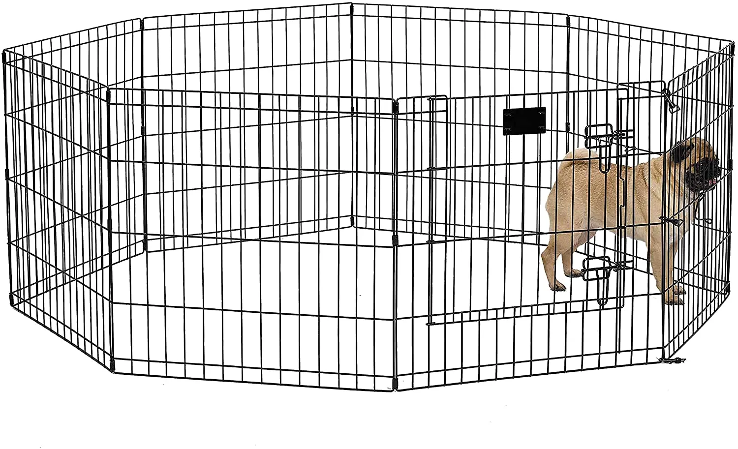 Foldable Dog Playpen with Walk-Thru Door -  8 Panels - Midwest Homes for Pets
