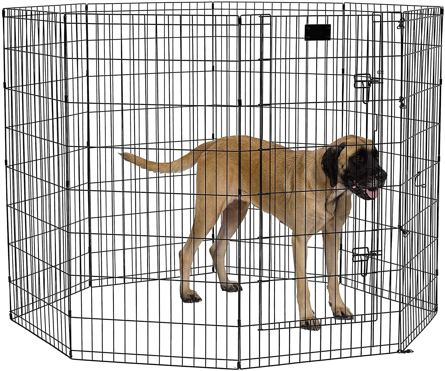 Foldable Dog Playpen with Walk-Thru Door -  8 Panels - Midwest Homes for Pets