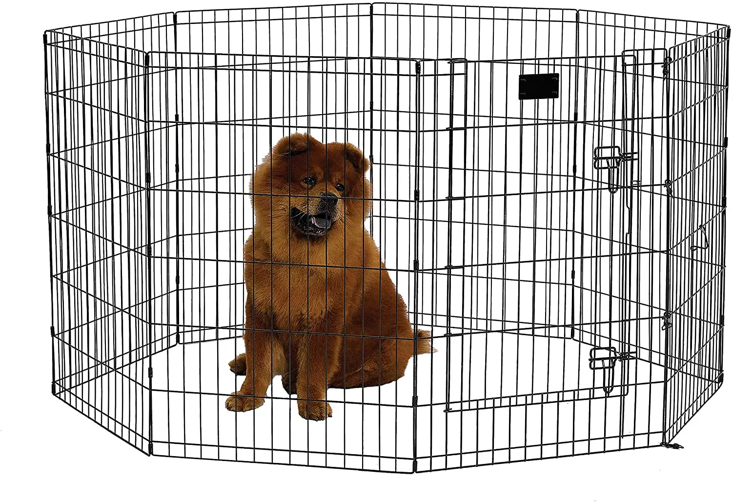 Foldable Dog Playpen with Walk-Thru Door -  8 Panels - Midwest Homes for Pets